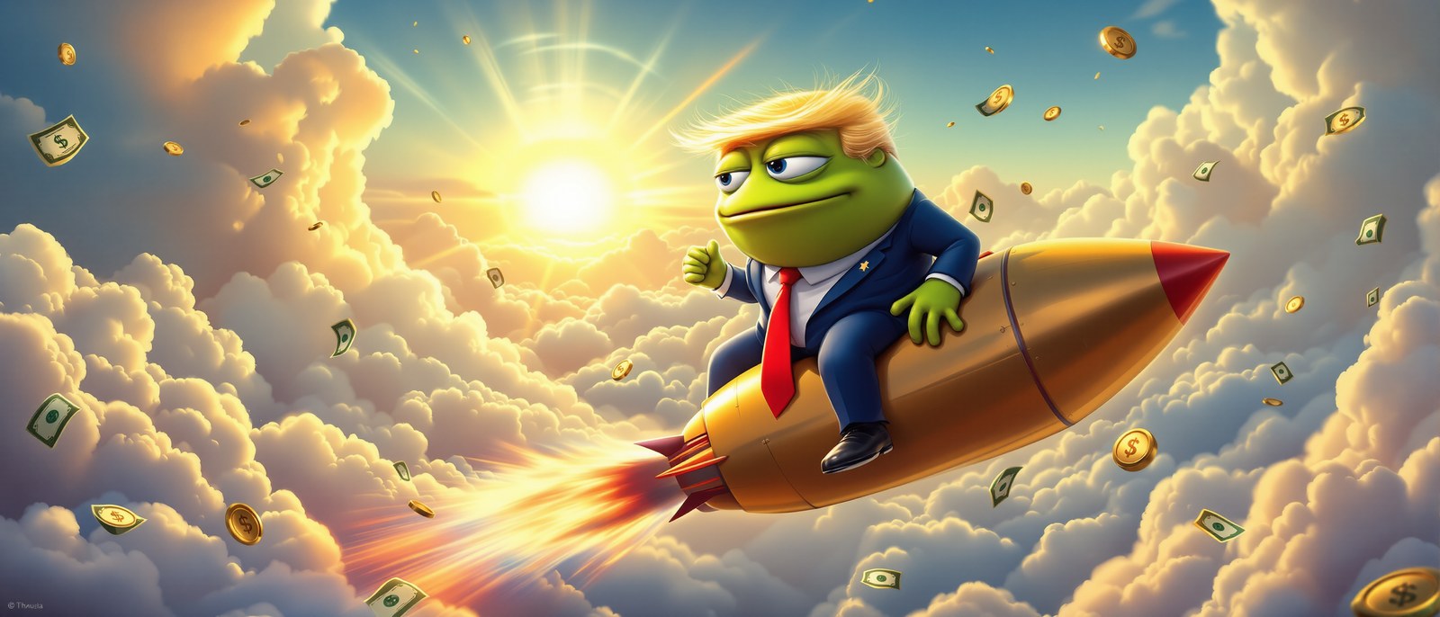 Trump Pepe rocket