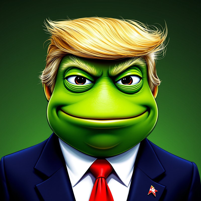 Trump Pepe smug